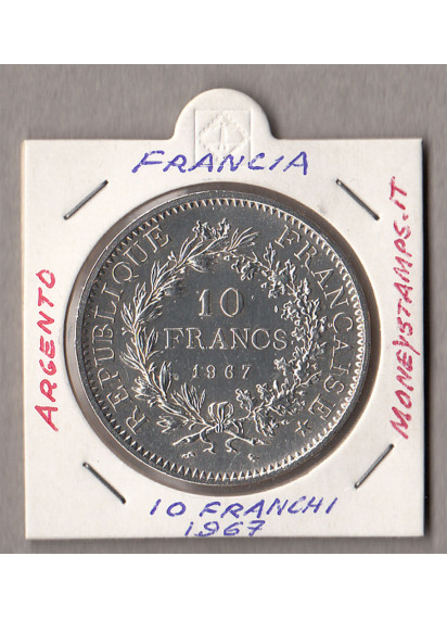 FRANCIA 10 Franchi 1967 - Ercole Argento Spl